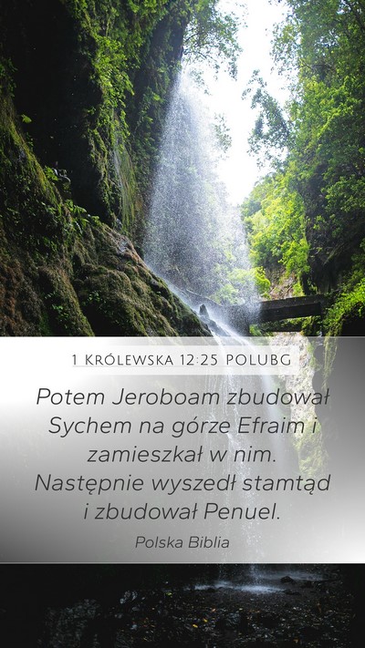 1 Królewska 12:25 POLUBG Bible Verse Image