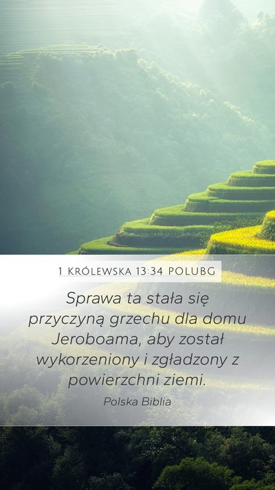 1 Królewska 13:34 POLUBG Bible Verse Image