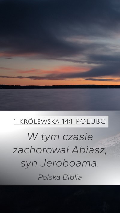 1 Królewska 14:1 POLUBG Bible Verse Image