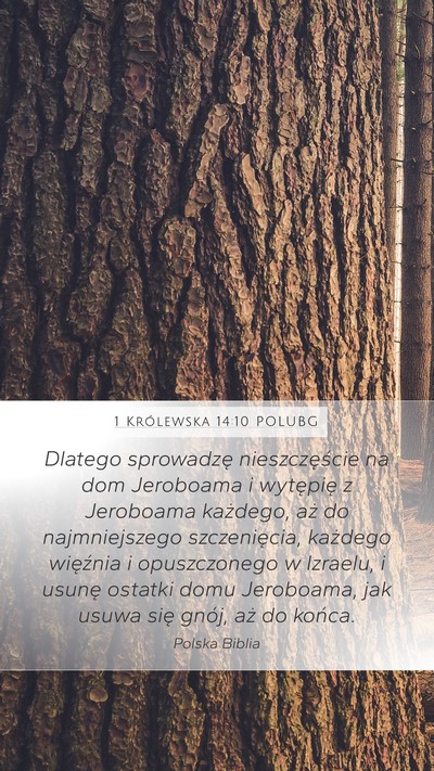 1 Królewska 14:10 POLUBG Bible Verse Image