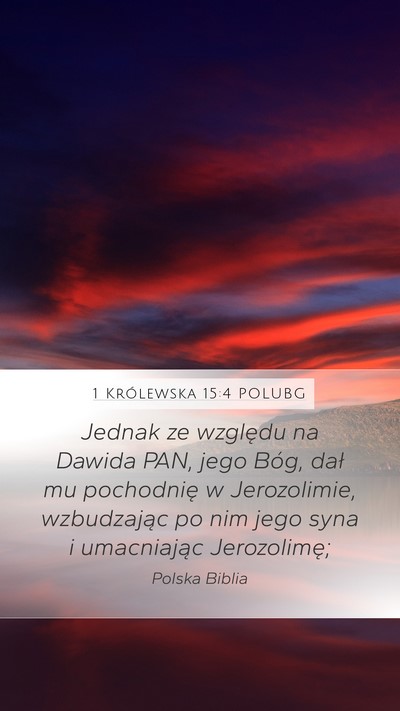 1 Królewska 15:4 POLUBG Bible Verse Image