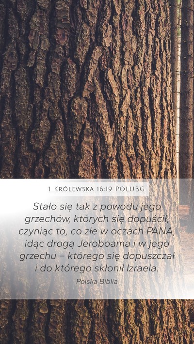 1 Królewska 16:19 POLUBG Bible Verse Image