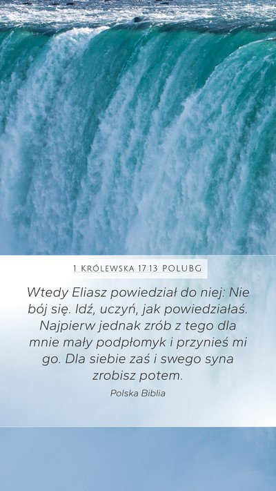 1 Królewska 17:13 POLUBG Bible Verse Image