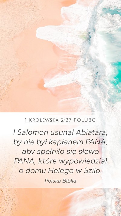1 Królewska 2:27 POLUBG Bible Verse Image