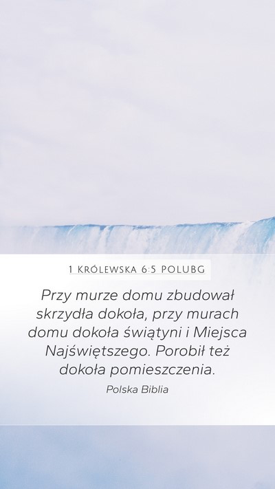 1 Królewska 6:5 POLUBG Bible Verse Image