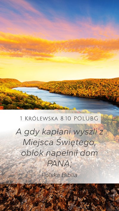 1 Królewska 8:10 POLUBG Bible Verse Image