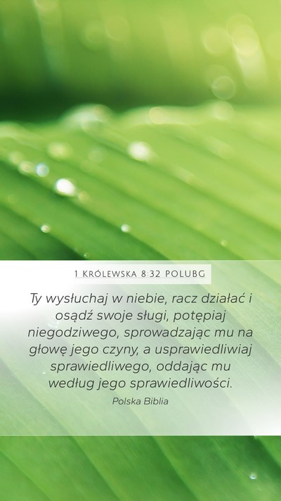 1 Królewska 8:32 POLUBG Bible Verse Image