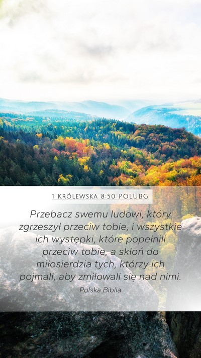 1 Królewska 8:50 POLUBG Bible Verse Image