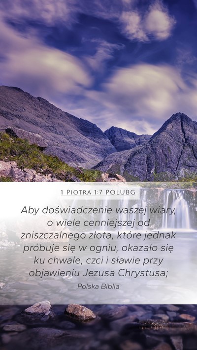 1 Piotra 1:7 POLUBG Bible Verse Image