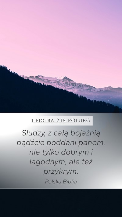 1 Piotra 2:18 POLUBG Bible Verse Image