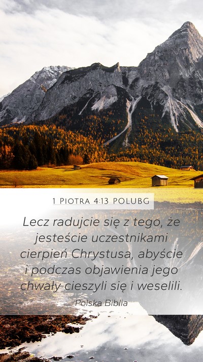 1 Piotra 4:13 POLUBG Bible Verse Image