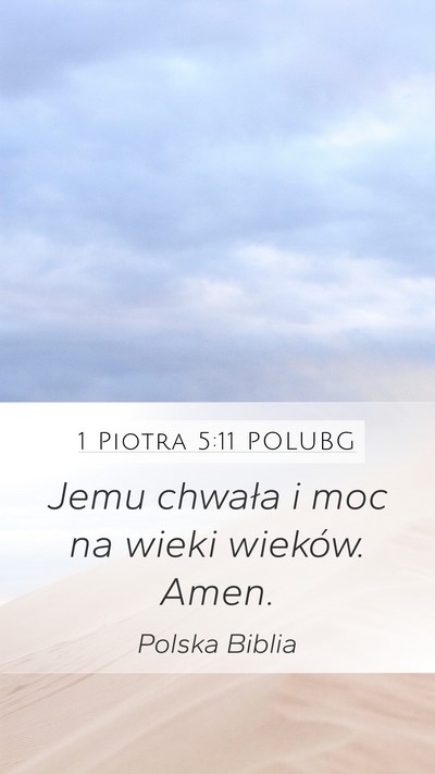 1 Piotra 5:11 POLUBG Bible Verse Image