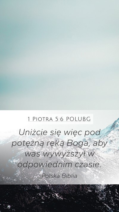 1 Piotra 5:6 POLUBG Bible Verse Image