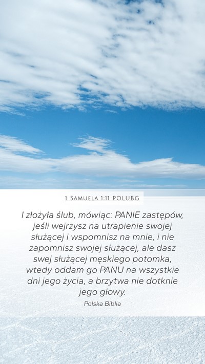 1 Samuela 1:11 POLUBG Bible Verse Image