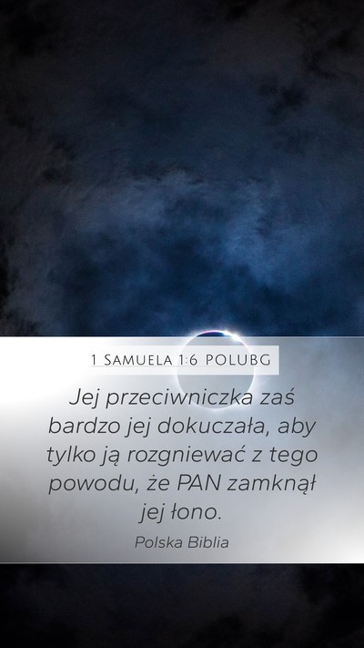 1 Samuela 1:6 POLUBG Bible Verse Image