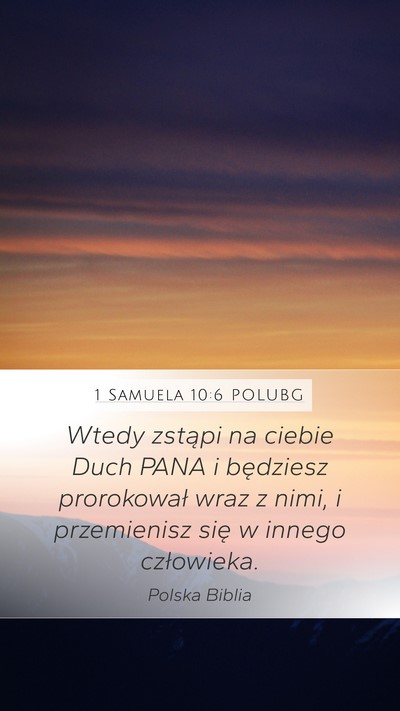 1 Samuela 10:6 POLUBG Bible Verse Image