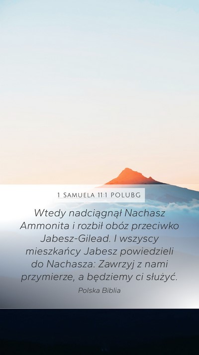 1 Samuela 11:1 POLUBG Bible Verse Image