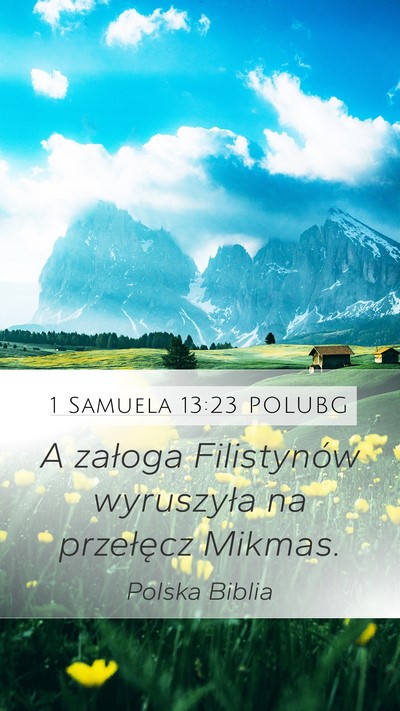 1 Samuela 13:23 POLUBG Bible Verse Image