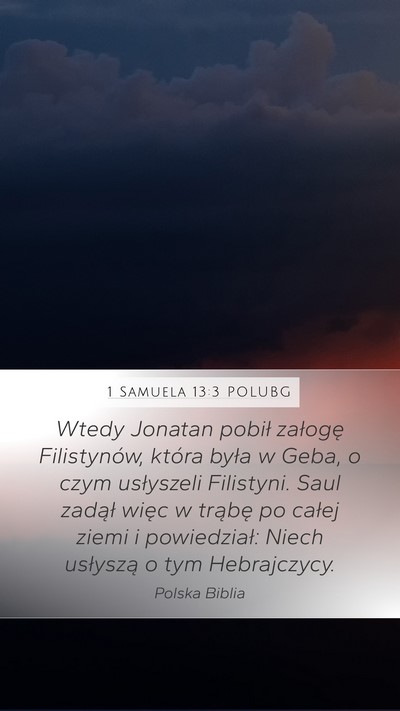 1 Samuela 13:3 POLUBG Bible Verse Image