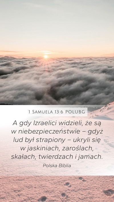 1 Samuela 13:6 POLUBG Bible Verse Image