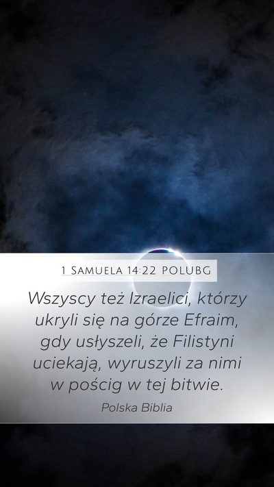 1 Samuela 14:22 POLUBG Bible Verse Image