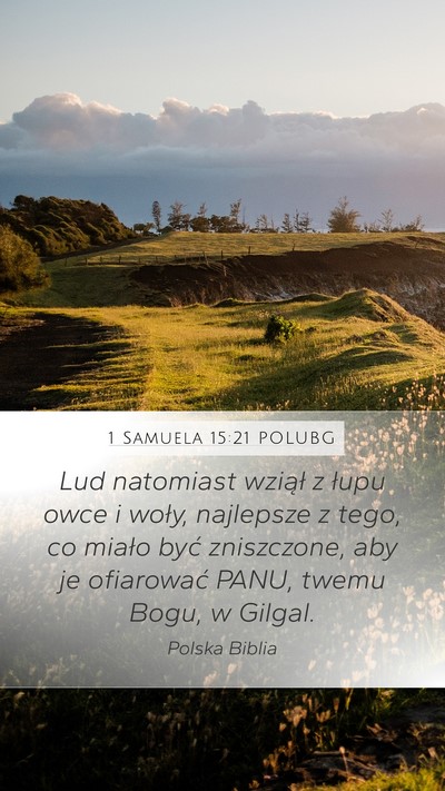 1 Samuela 15:21 POLUBG Bible Verse Image