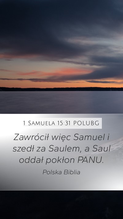1 Samuela 15:31 POLUBG Bible Verse Image