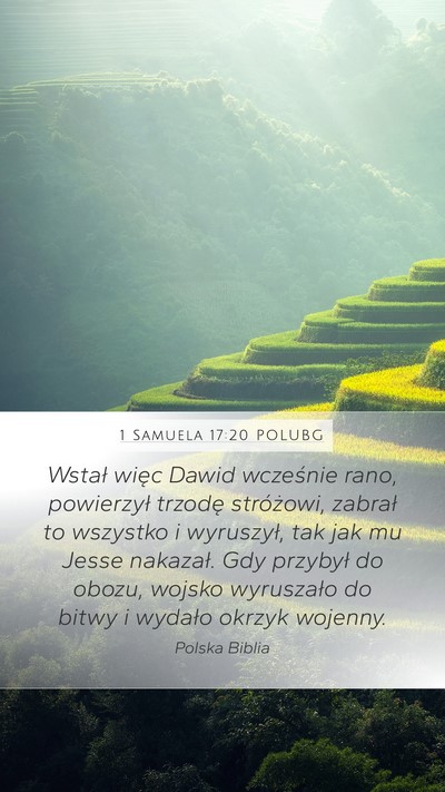 1 Samuela 17:20 POLUBG Bible Verse Image