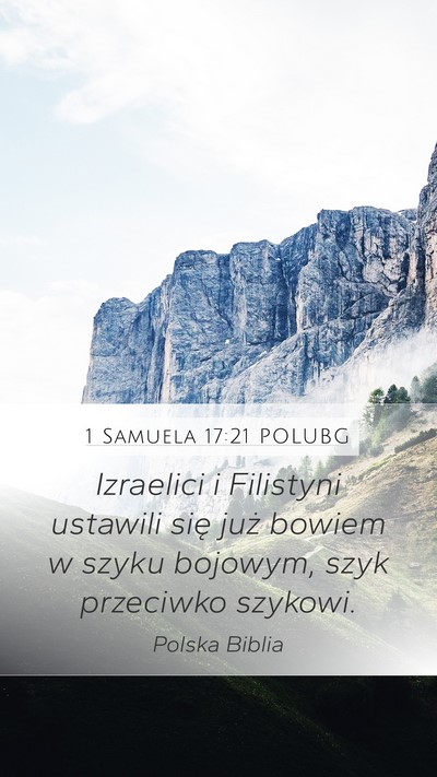 1 Samuela 17:21 POLUBG Bible Verse Image