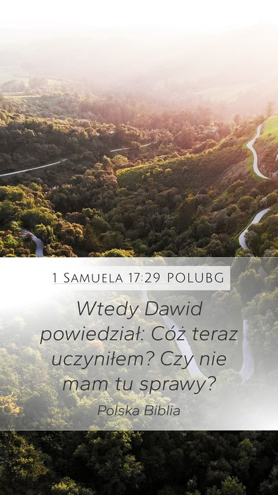 1 Samuela 17:29 POLUBG Bible Verse Image
