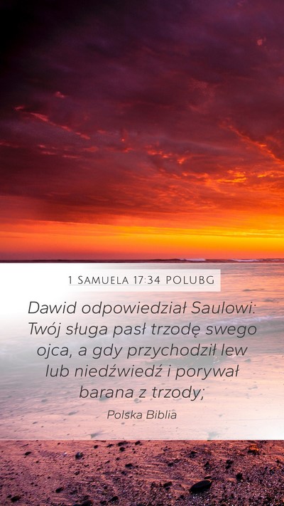 1 Samuela 17:34 POLUBG Bible Verse Image