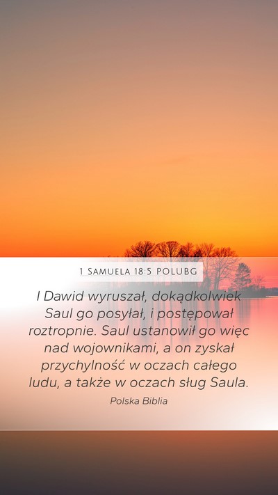 1 Samuela 18:5 POLUBG Bible Verse Image