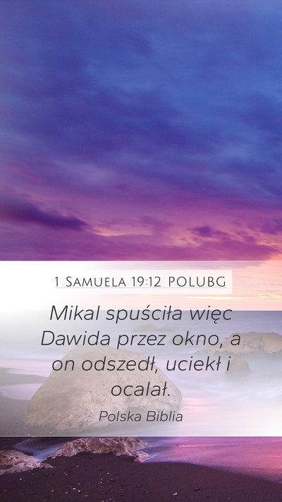1 Samuela 19:12 POLUBG Bible Verse Image
