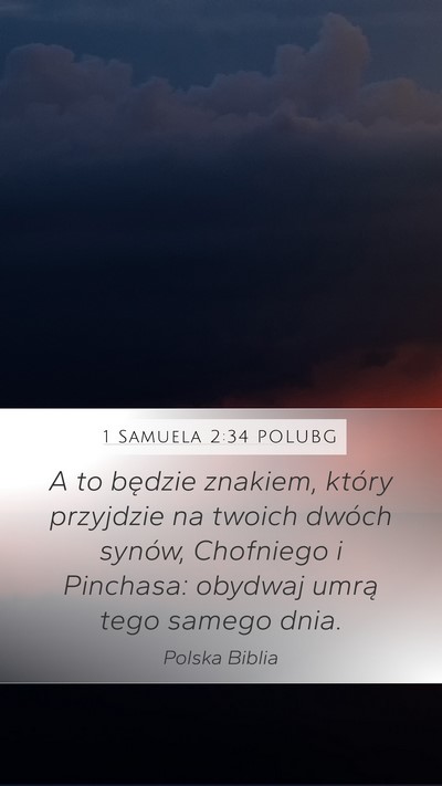 1 Samuela 2:34 POLUBG Bible Verse Image