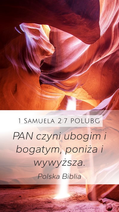 1 Samuela 2:7 POLUBG Bible Verse Image