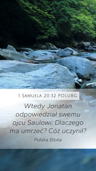 1 Samuela 20:32 POLUBG Bible Verse Image