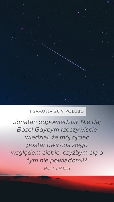 1 Samuela 20:9 POLUBG Bible Verse Image