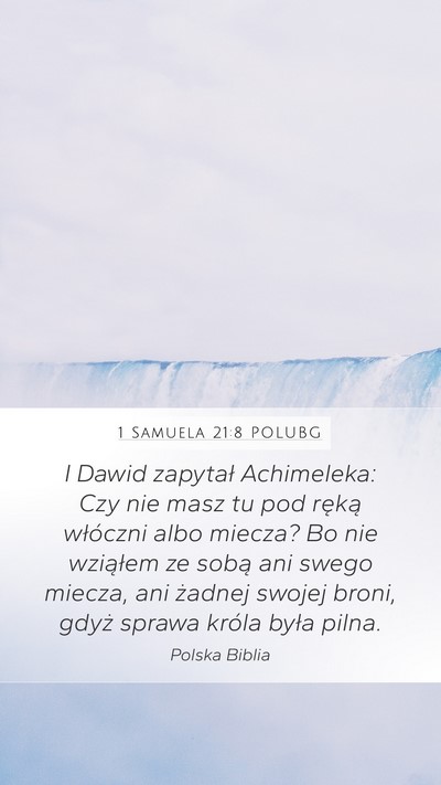 1 Samuela 21:8 POLUBG Bible Verse Image