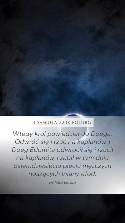 1 Samuela 22:18 POLUBG Bible Verse Image