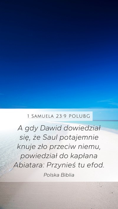 1 Samuela 23:9 POLUBG Bible Verse Image