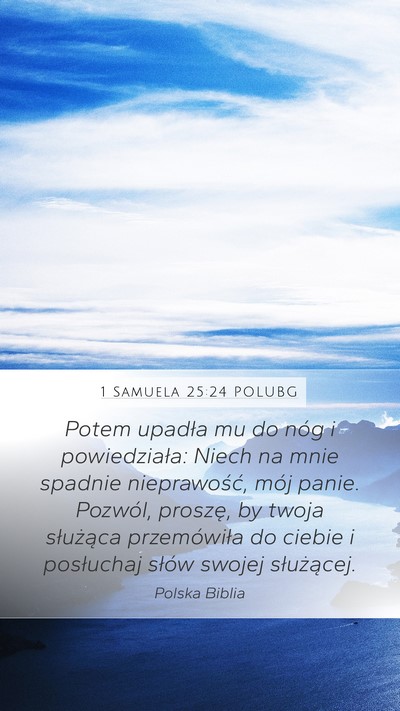 1 Samuela 25:24 POLUBG Bible Verse Image