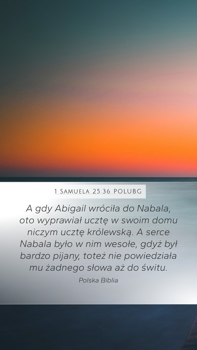 1 Samuela 25:36 POLUBG Bible Verse Image