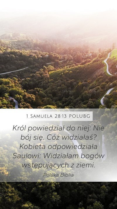 1 Samuela 28:13 POLUBG Bible Verse Image