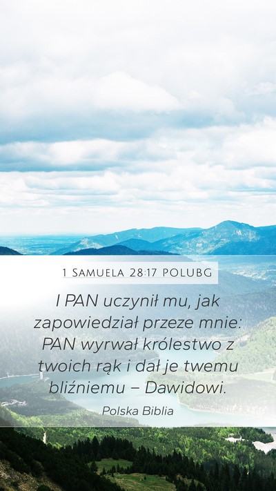 1 Samuela 28:17 POLUBG Bible Verse Image