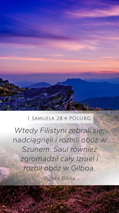 1 Samuela 28:4 POLUBG Bible Verse Image