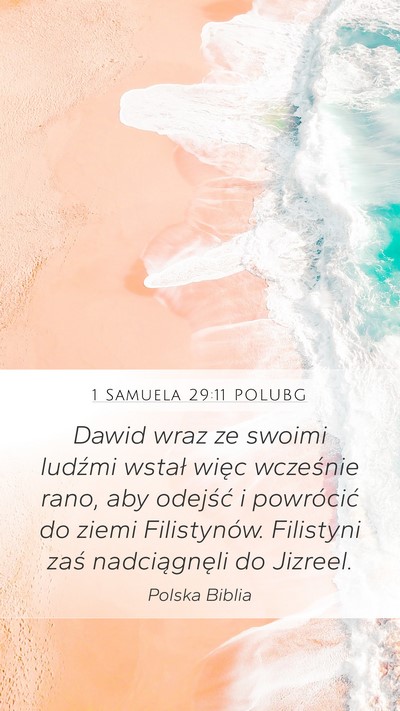 1 Samuela 29:11 POLUBG Bible Verse Image