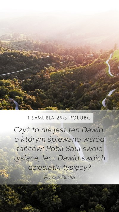 1 Samuela 29:5 POLUBG Bible Verse Image
