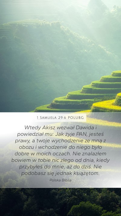 1 Samuela 29:6 POLUBG Bible Verse Image