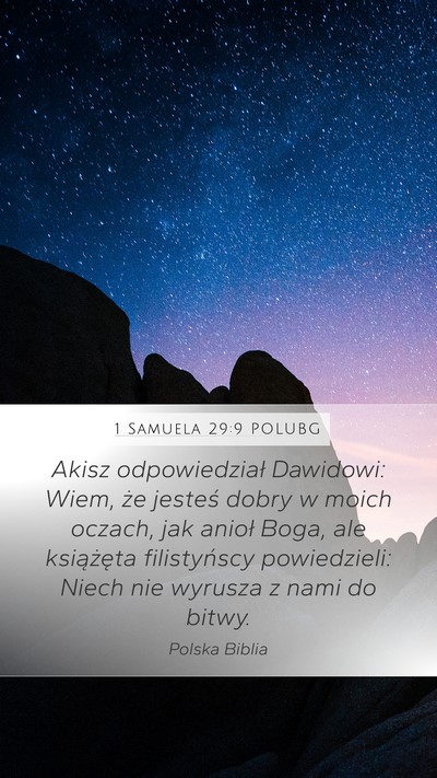 1 Samuela 29:9 POLUBG Bible Verse Image