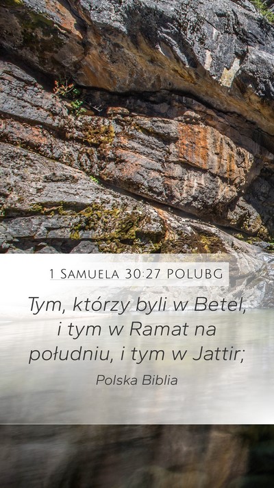 1 Samuela 30:27 POLUBG Bible Verse Image